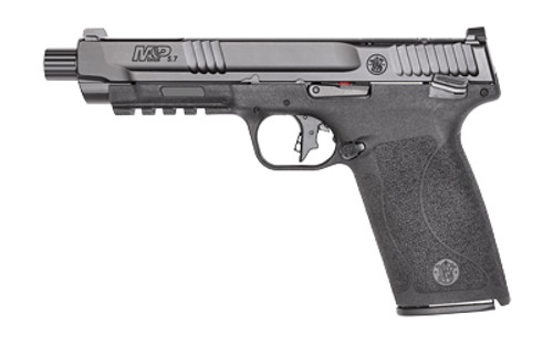Smith & Wesson M&P Semi-automatic Single Action Full Size 5.7X28MM 5" Black 22Rd 2 Mags Optics Ready Manual Safety Optic Height Sights 13347 Polymer Matte