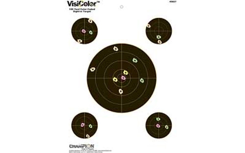 Champion Traps & Targets VisiColor Target 8" Sight-In 10/Pack 45827