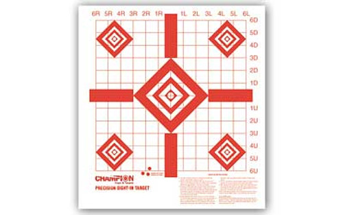 Champion Traps & Targets Rimfire Sight-In Target Target Precision 10/Pack 47388