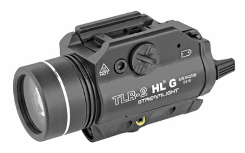 Streamlight TLR-2 HLG Tac Light w/laser C4 LED 1000 Lumens Green Laser Includes Rail Locating Keys for Glock style Black 69265
