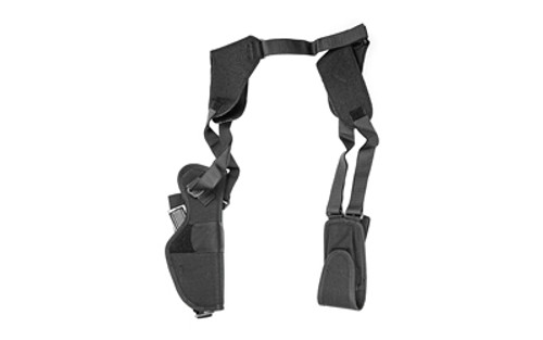 Uncle Mike's Pro Pak Vertical Shoulder Holster Right Hand Black 4.5" Lg Auto 75151 Nylon