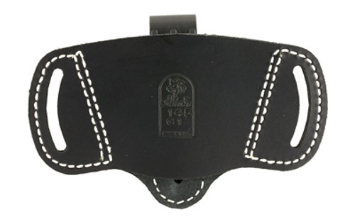 DeSantis Gunhide 145 Outback Belt Holster Ambidextrous Black Most Small Frame Autos 145BJG1Z0 Leather