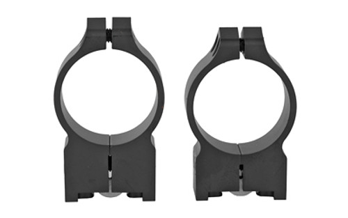 Warne Fixed Ring 30mm Med Black Rug M77 14R7M Matte