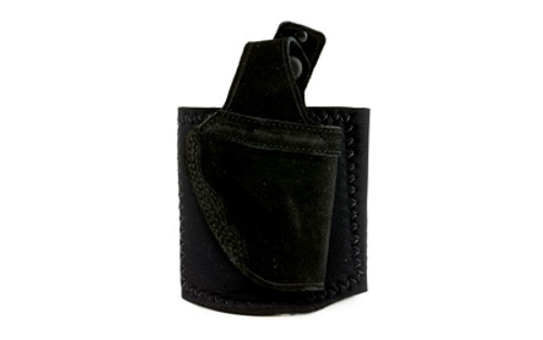 Galco Ankle Lite Ankle Holster Right Hand Black Ruger LCR AL300B Center Cut Steerhide