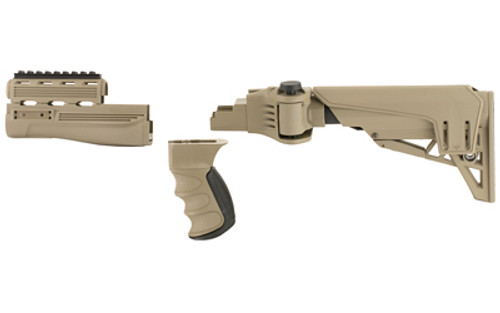 ATI Outdoors Strikeforce TactLite Stock Flat Dark Earth Side Folder Stock, Pistol Grip, Forend AK-47 B.2.20.1250