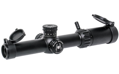 Black Spider LLC BSO1-4X24 Rifle Scope 1-4X 24 Illuminated Black 30mm BSO1-4X24