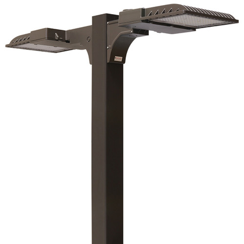 Barron Lighting Group PK202-200-5-VS-4K-BR PK Series LED Area Light & Pole Kit