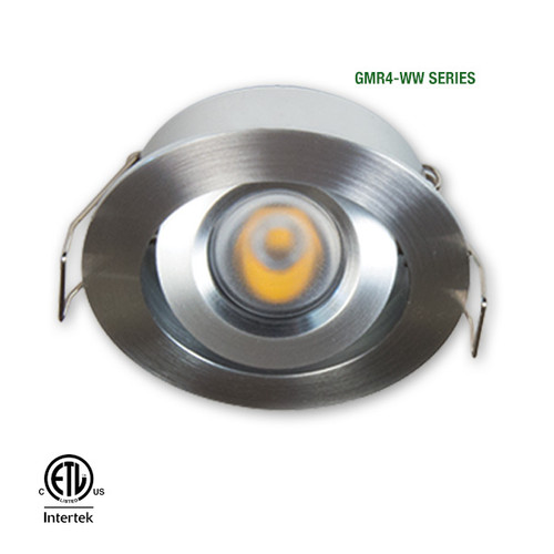 GM Lighting GMR4-WW-B 12VDC Mini LED Dimmable Recessed Downlight