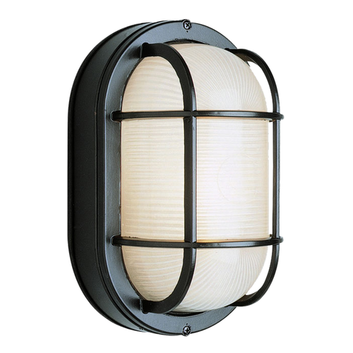 ASL Lighting CGD Frosted Ribbed Glass Ceiling/Sconce Outdoor Caged & Bulkhead