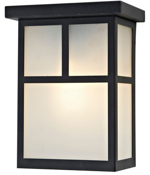 ASL Lighting LHE Frosted Glass Outdoor Sconce Caged & Bulkhead