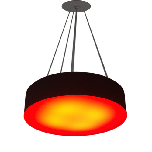 ASL Lighting RFNRP Bottom Orange Acrylic Ceiling Indoor Flush & Semi Flush Rounds