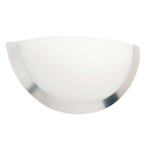 ASL Lighting WQA Satin White Glass Indoor Sconce Quarter Sphere Profiles