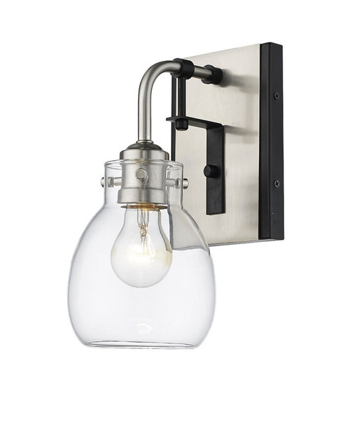 Z-lite 466-1S-MB-BN Matte Black + Brushed Nickel Kraken Wall Sconce