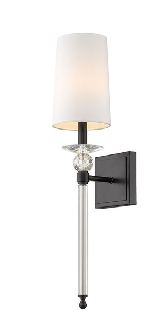 Z-lite 804-1S-MB Matte Black Ava Wall Sconce