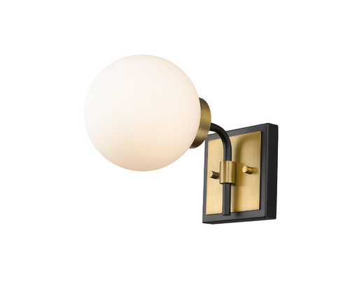 Z-lite 477-1S-MB-OBR Matte Black + Olde Brass Parsons Wall Sconce