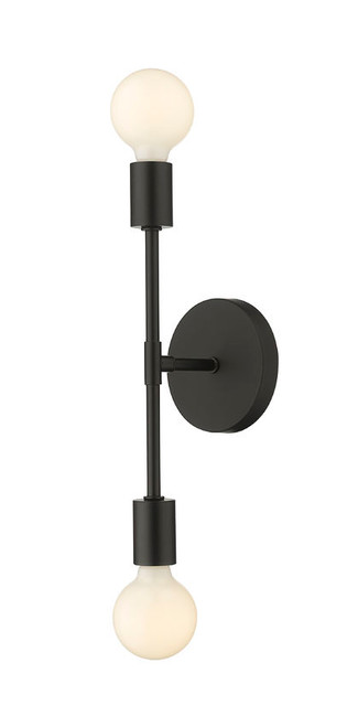 Z-lite 731-2S-MB Matte Black Modernist Wall Sconce