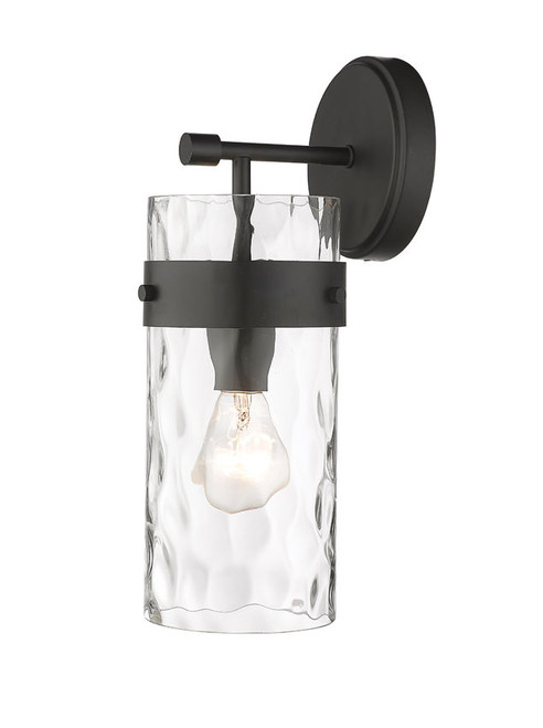 Z-lite 3035-1SS-MB Matte Black Fontaine Wall Sconce