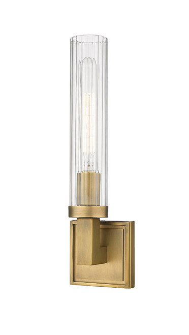 Z-lite 3031-1S-RB Rubbed Brass Beau Wall Sconce