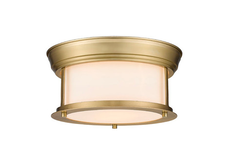 Z-lite 2011F10-HBR Heritage Brass Sonna Flush Mount