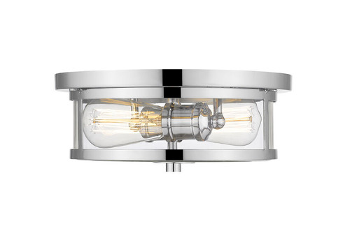 Z-lite 462F11-CH Chrome Savannah Flush Mount