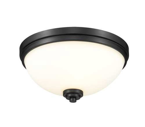 Z-lite 443F3-MB Matte Black Ashton Flush Mount