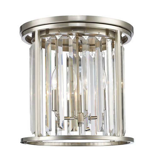 Z-lite 439F14-BN Brushed Nickel Monarch Flush Mount