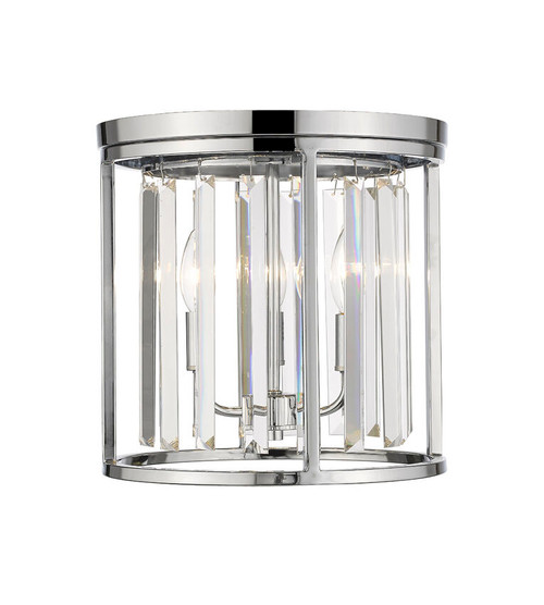 Z-lite 439F12-CH Chrome Monarch Flush Mount