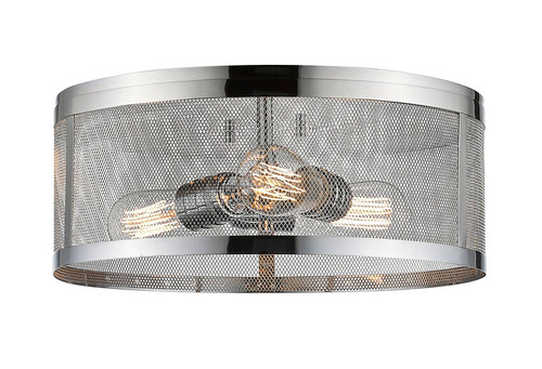 Z-lite 331F14-CH Chrome Meshsmith Flush Mount