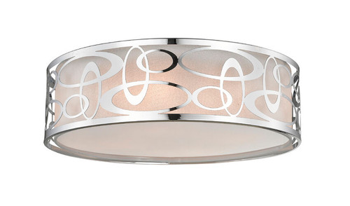 Z-lite 195-20F-CH Chrome Opal Flush Mount