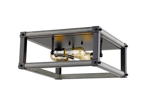 Z-lite 472F3S-ABB Ashen Barnboard Kirkland Flush Mount
