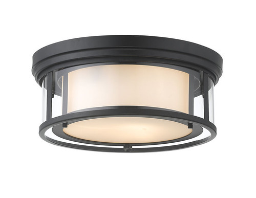 Z-lite 426F16-MB Matte Black Willow Flush Mount