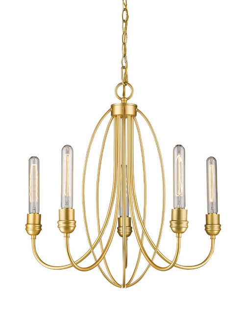 Z-lite 3000-5SG Satin Gold Persis Chandelier