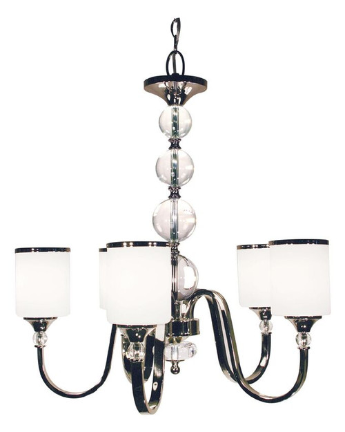 Z-lite 307-5-CH Chrome Cosmopolitan Chandelier