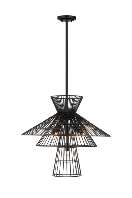 Z-lite 6015-6MB Matte Black Alito Chandelier