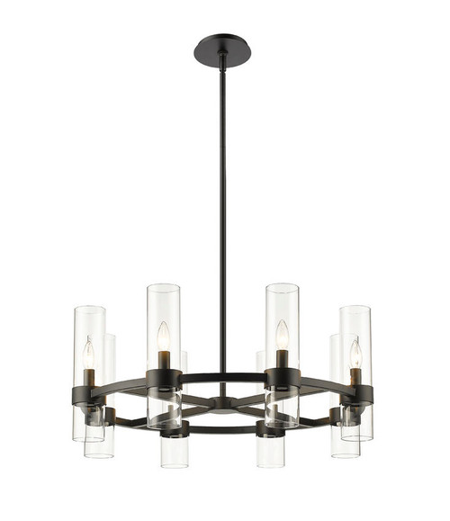 Z-lite 4008-8MB Matte Black Datus Chandelier