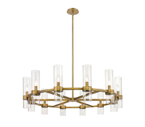 Z-lite 4008-12RB Rubbed Brass Datus Chandelier