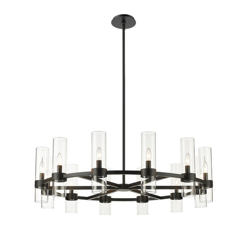 Z-lite 4008-12MB Matte Black Datus Chandelier