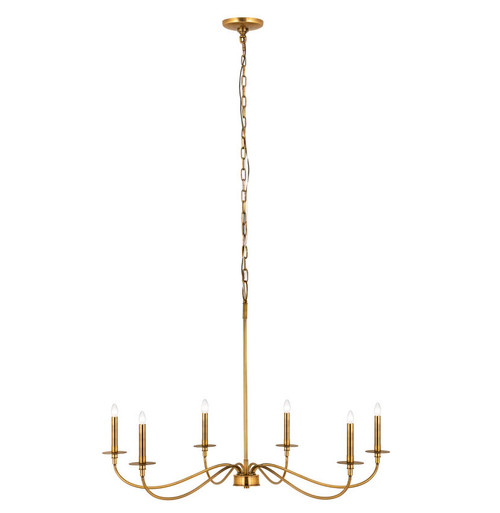 Z-lite 2301-42RB Rubbed Brass Arrington Chandelier