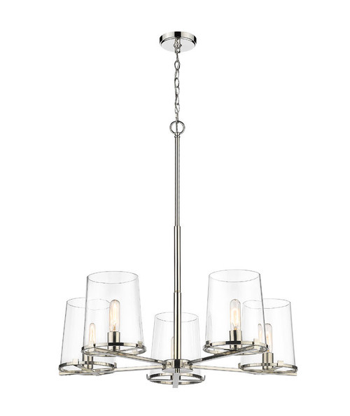 Z-lite 3032-5PN Polished Nickel Callista Chandelier