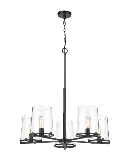 Z-lite 3032-5MB Matte Black Callista Chandelier