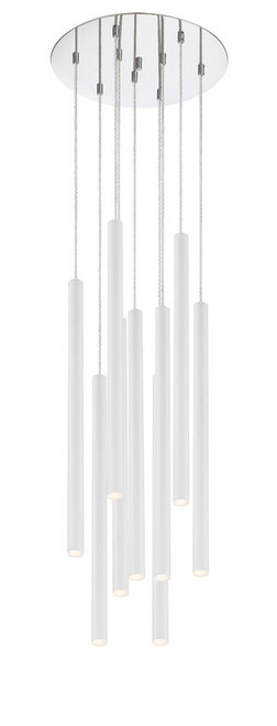 Z-lite 917MP24-WH-LED-9RCH Chrome Forest Chandelier