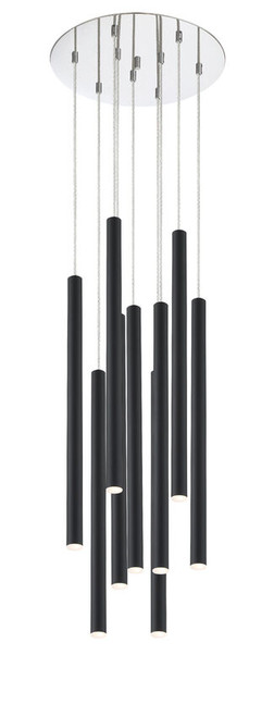 Z-lite 917MP24-MB-LED-9RCH Chrome Forest Chandelier