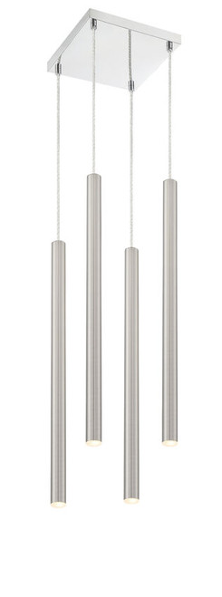 Z-lite 917MP24-BN-LED-4SCH Chrome Forest Chandelier