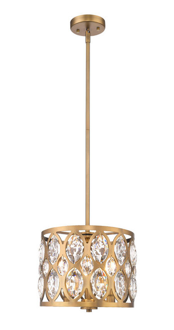 Z-lite 6010-12HB Heirloom Brass Dealey Chandelier