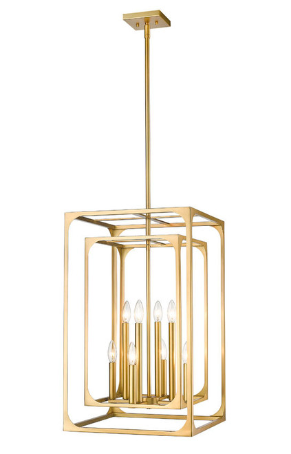 Z-lite 3038-8RB Rubbed Brass Easton Chandelier