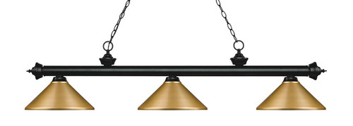 Z-lite 200-3MB-MSG Matte Black Riviera Billiard