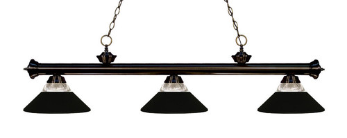 Z-lite 200-3BRZ-RMB Bronze Riviera Billiard