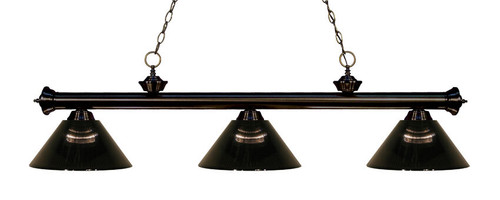Z-lite 200-3BRZ-ARS Bronze Riviera Billiard
