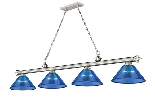 Z-lite 2306-4BN-ARDB Brushed Nickel Cordon Billiard