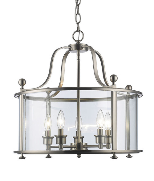 Z-lite 191-5 Brushed Nickel Wyndham Pendant